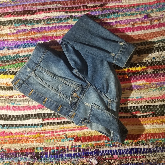 Forever 21 Jackets & Blazers - F21 Distressed Jean Jacket